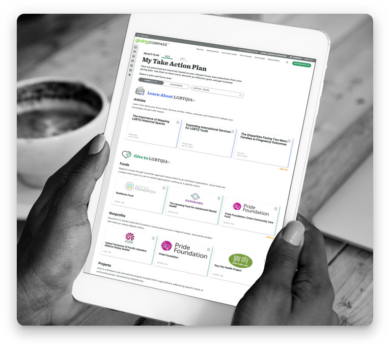Giving Planner Take Action